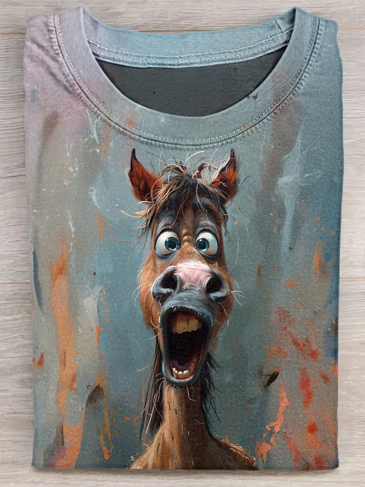 Funny Surprised Donkey Unisex Tee
