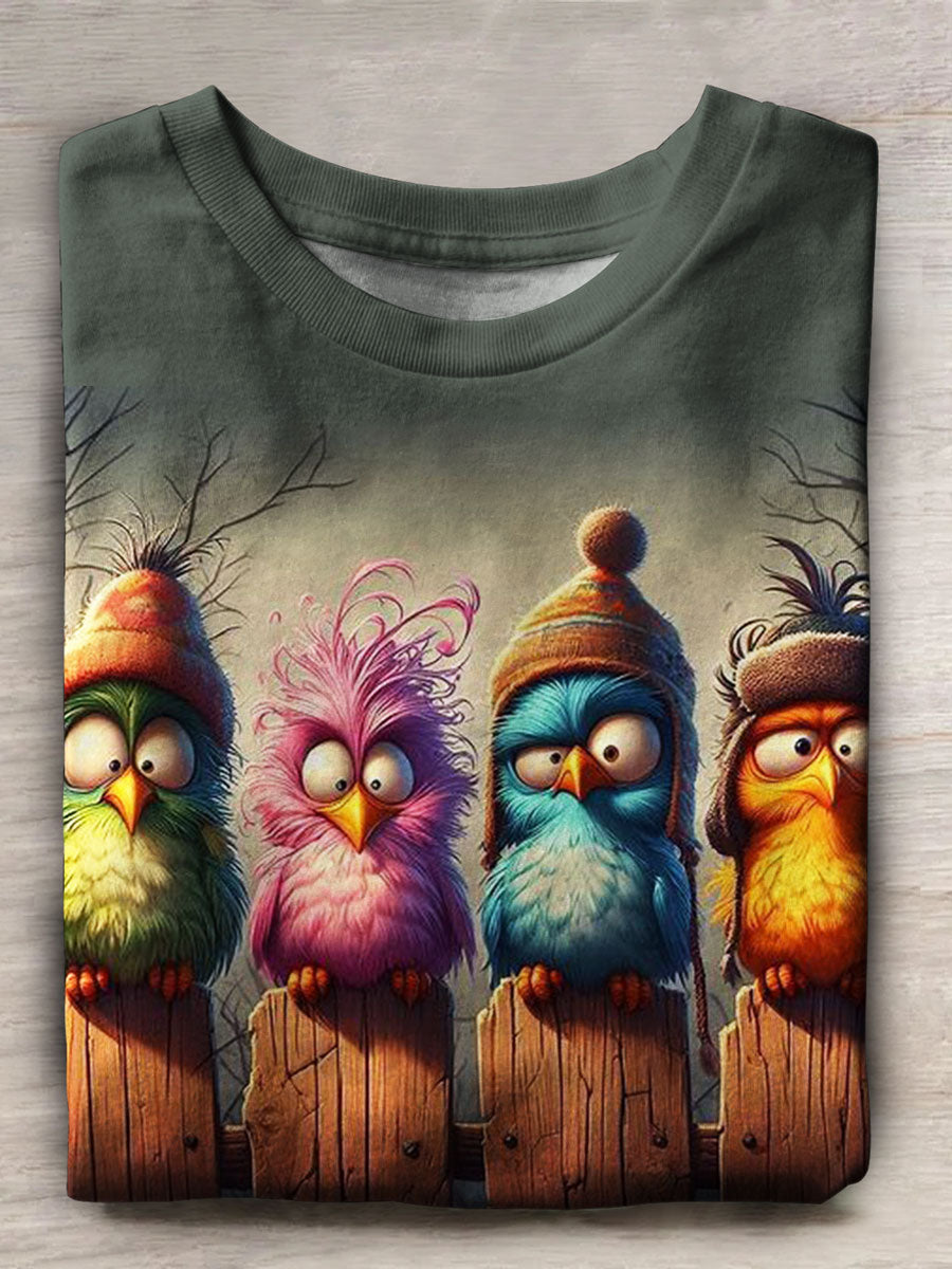 Bird Print Unisex Tee