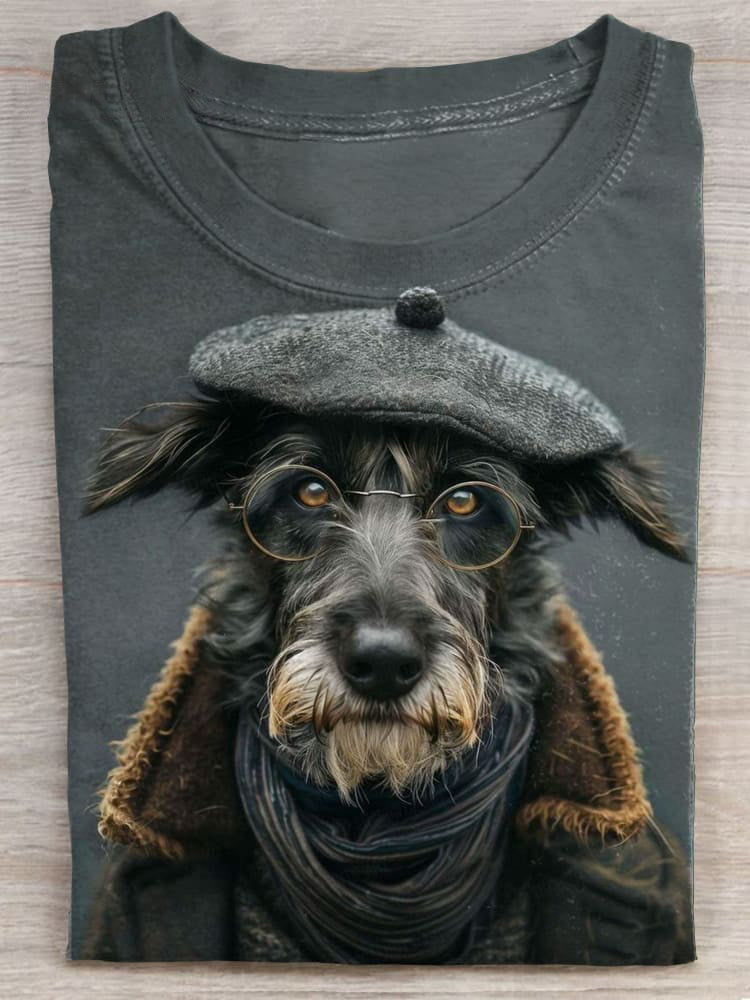 Dog Art Print Fashion Unisex Tee