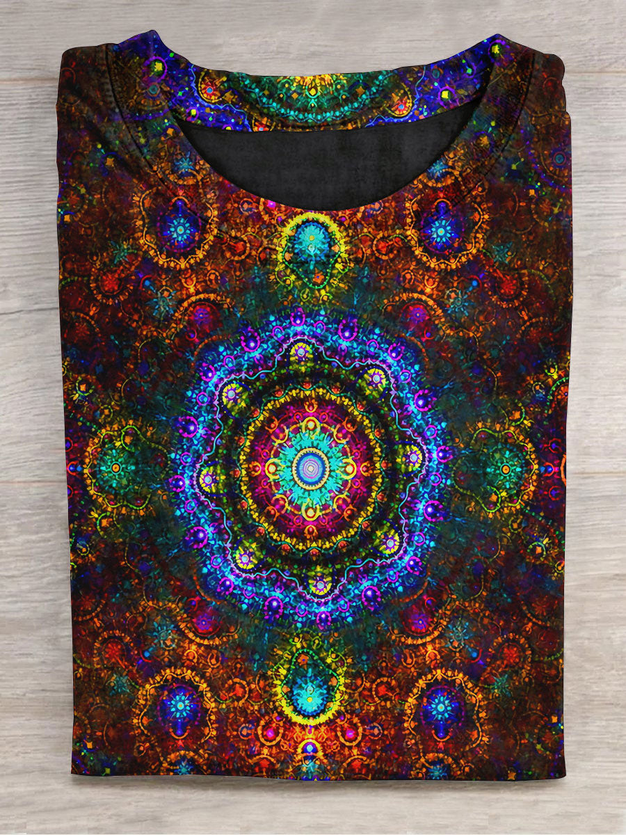 Abstract Art Print Casual Unisex Tee