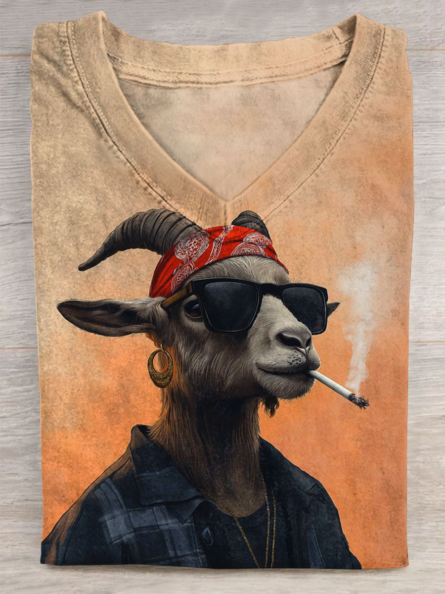 Cool Smoking Goat Unisex Tee