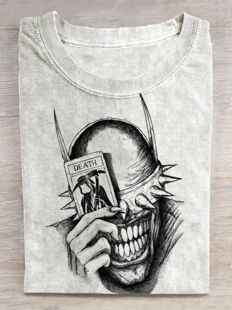 Black And White Illustration Abstract Print Design Unisex Tee