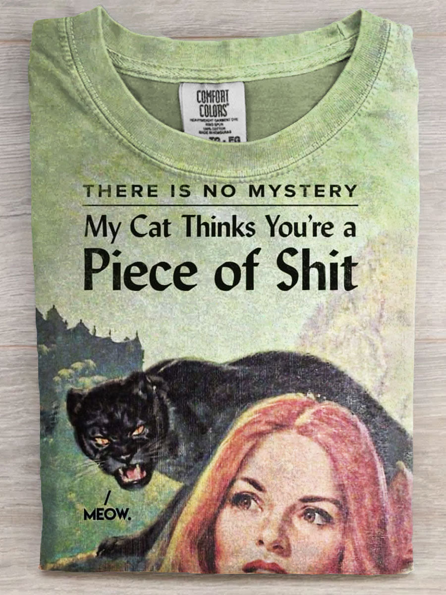 Vintage Funny Art Print Casual Unisex Tee