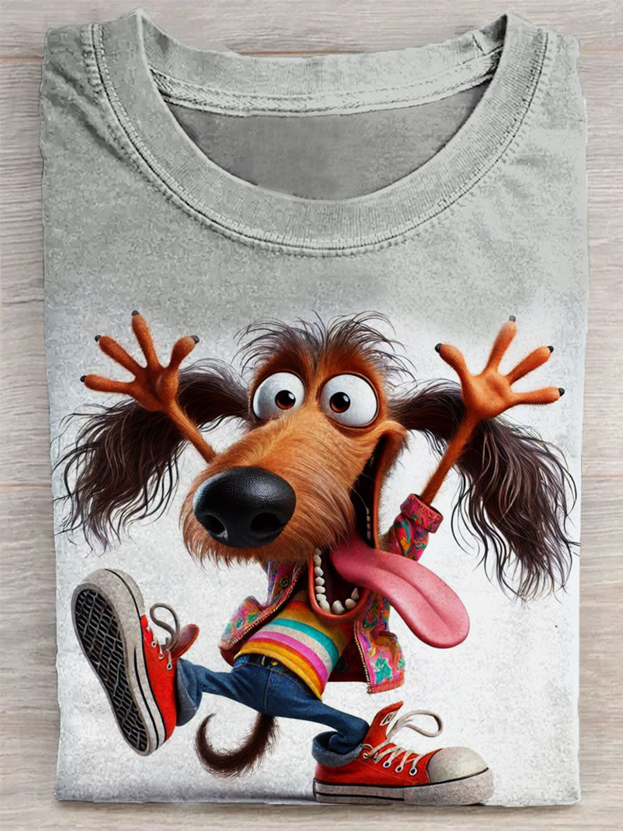  Funny print Dog Unisex Tee