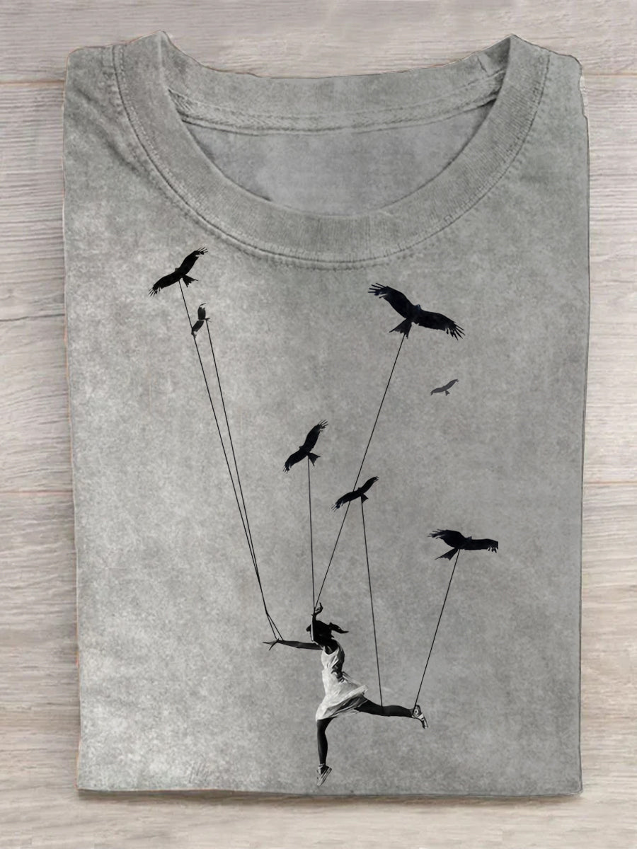 A Girl Led By Birds Casual Unisex Tee