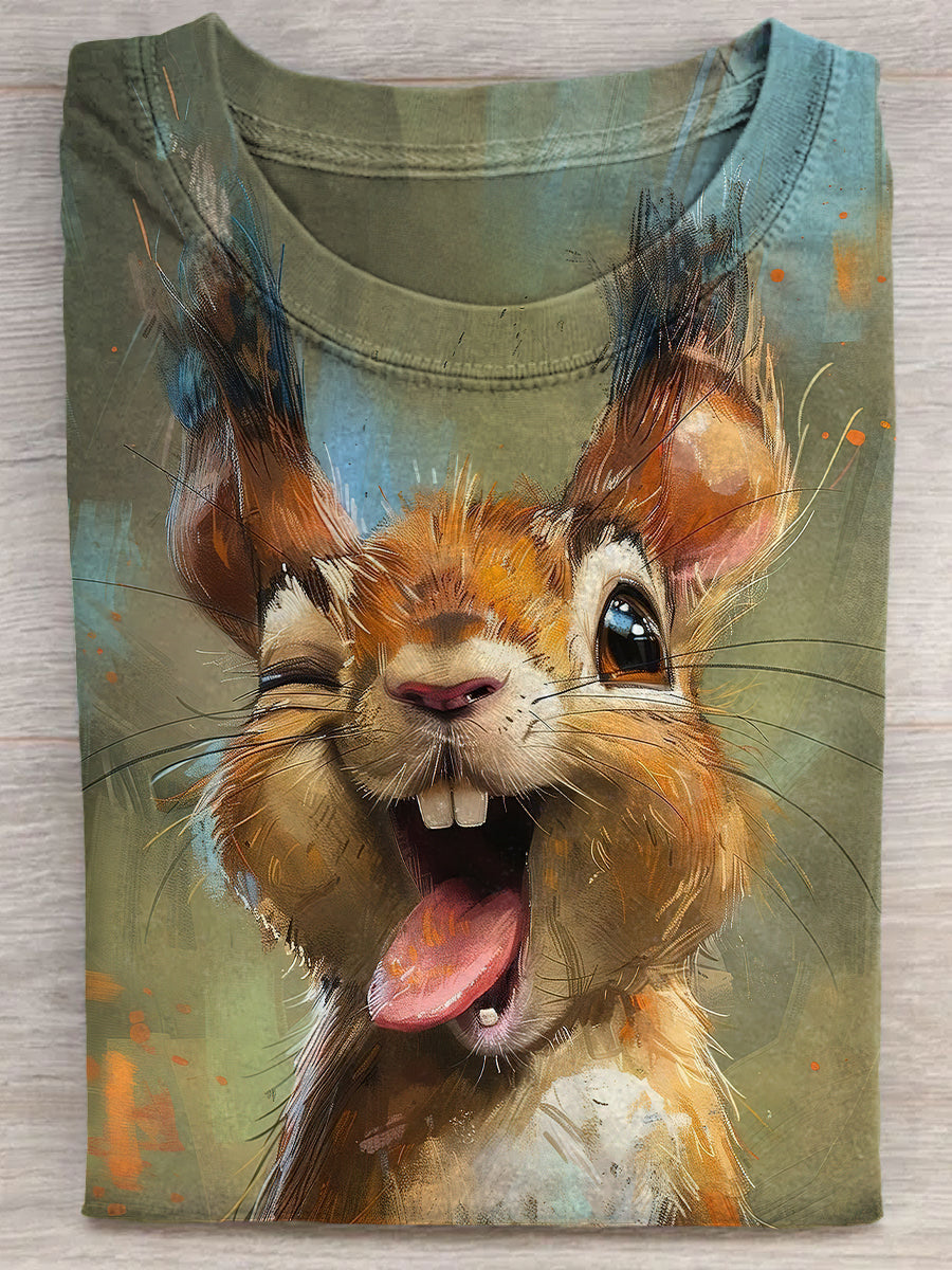 Winking Squirrel Unisex Tee