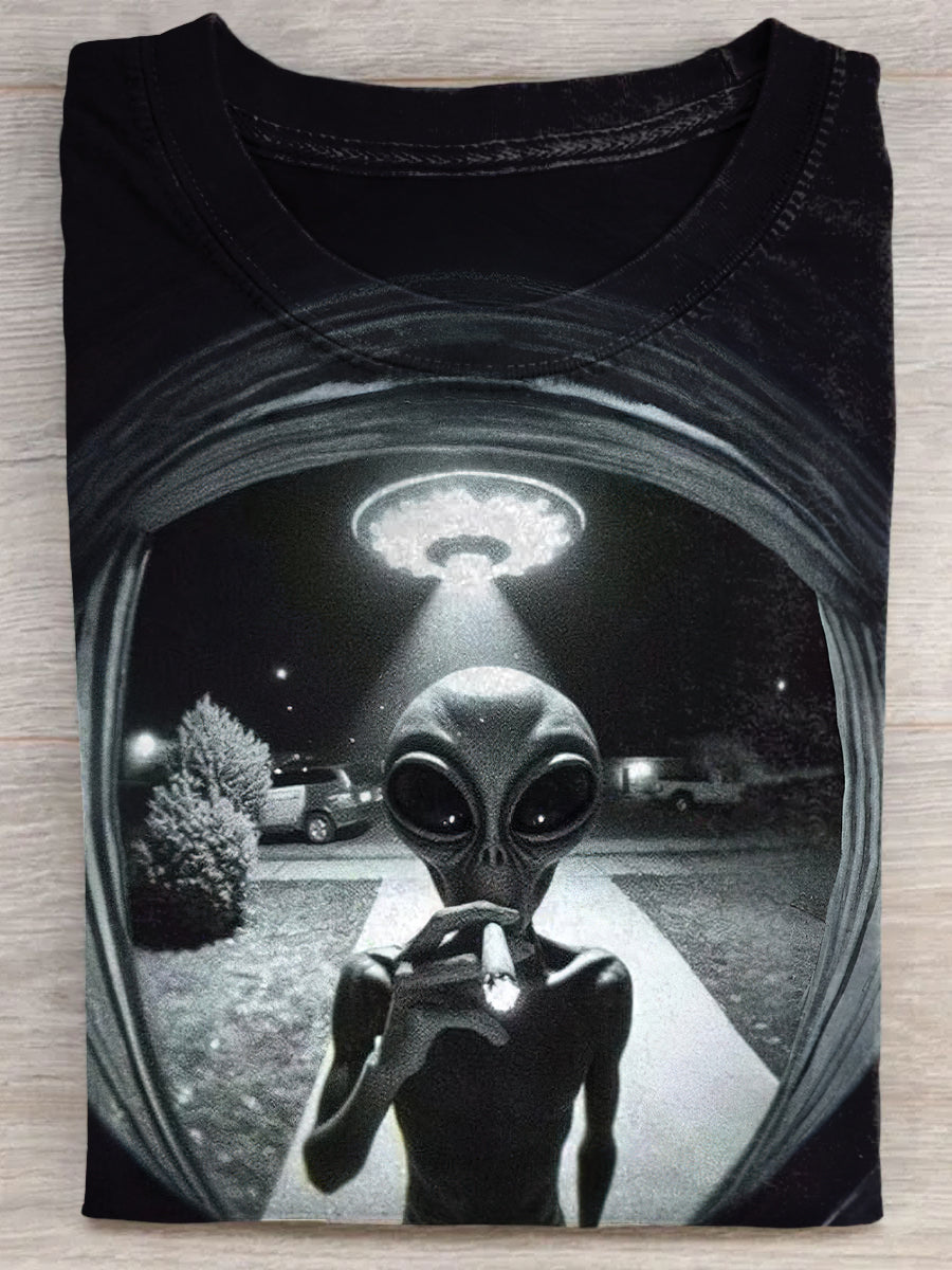 Smoking Aliens Coming To Your Home Unisex Tee
