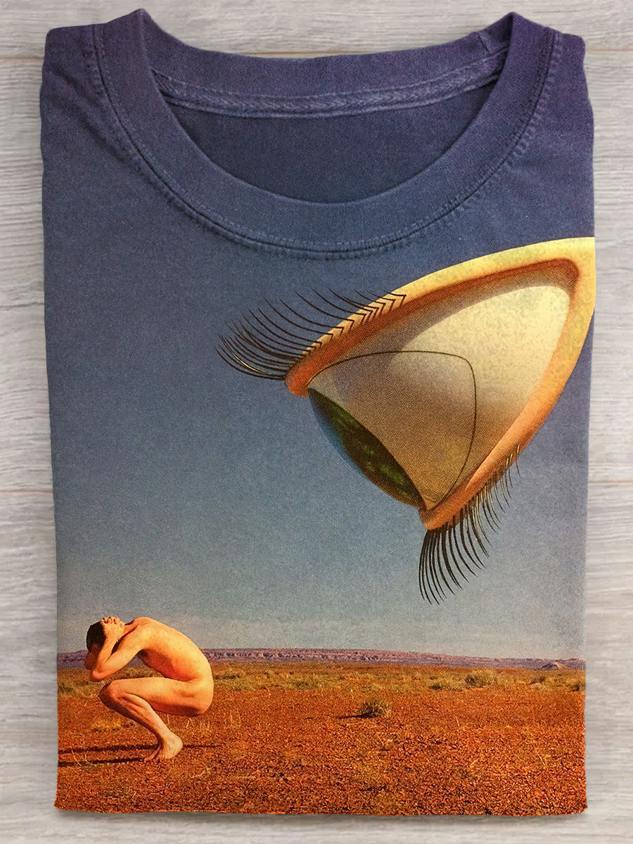 One Eye Watching At A Man Art Print Unisex Tee