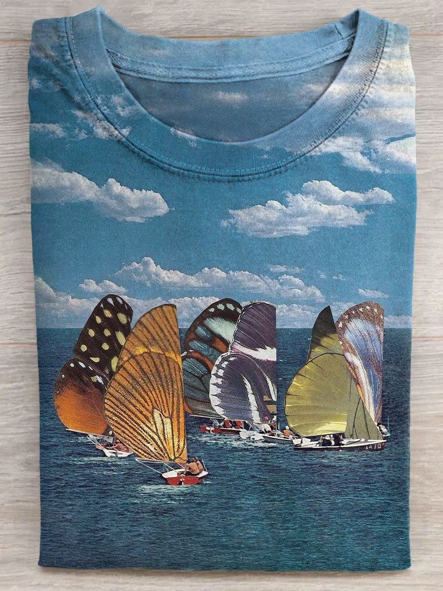 Butterfly Wings Boats Unisex Tee