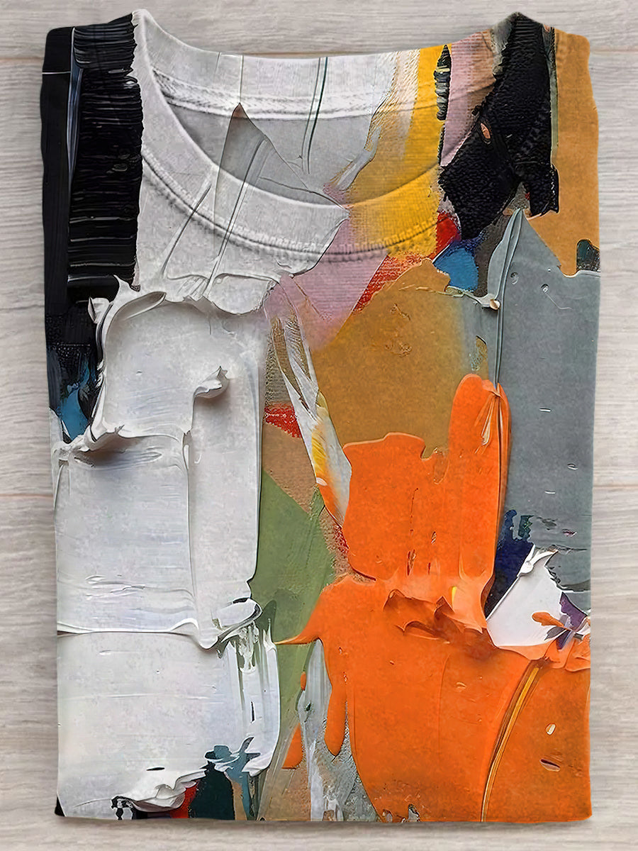 Abstract Color Oil Painting Unisex Tee