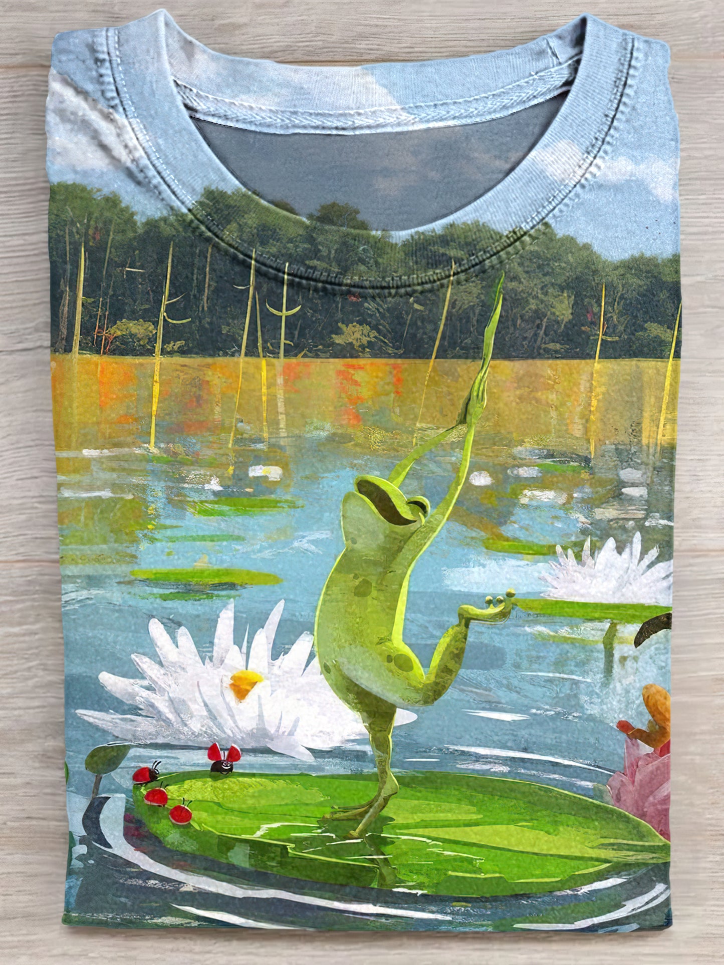 Interesting Dancing Frog Art Print Unisex Tee