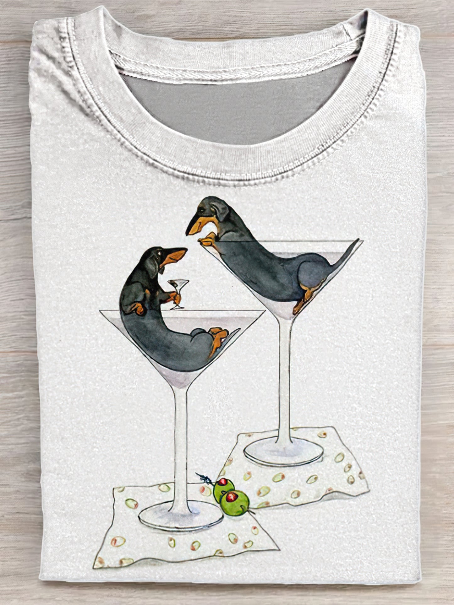 Interesting Dachshunds Art Print Unisex Tee