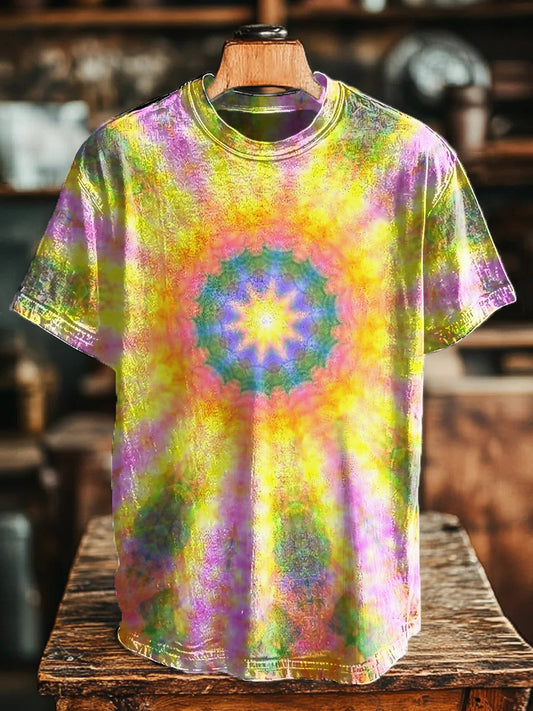 Unisex Retro Colorful Pattern Art Tee