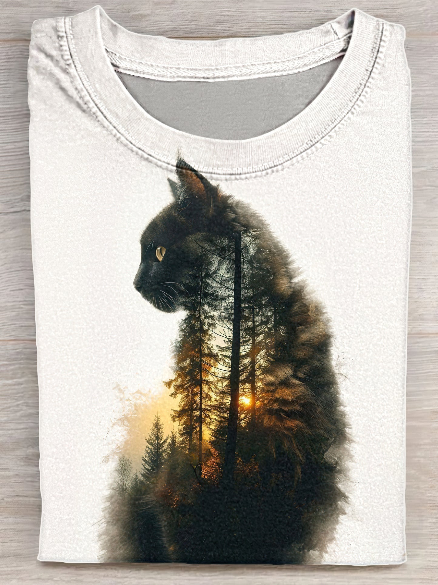 Forest Cat Fusion Unisex Tee