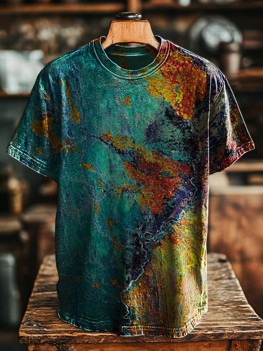 Unisex Oil Painting Vintage Print Tee