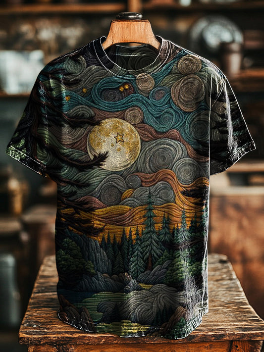 Unisex Retro Style Art Print Tee