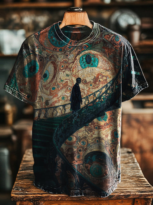 Unisex Artistic Staircase Print Tee