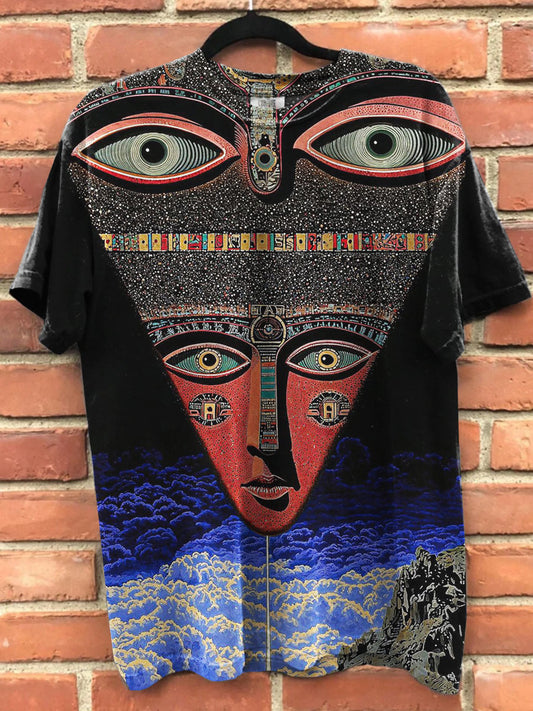 Abstract Art Print Casual Tee