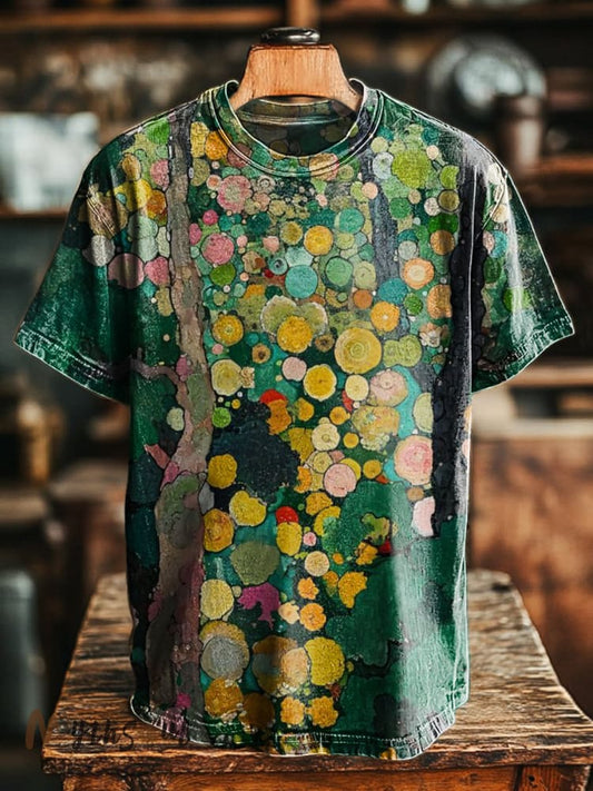 Unisex Bohemian Floral Art Print Casual Tee
