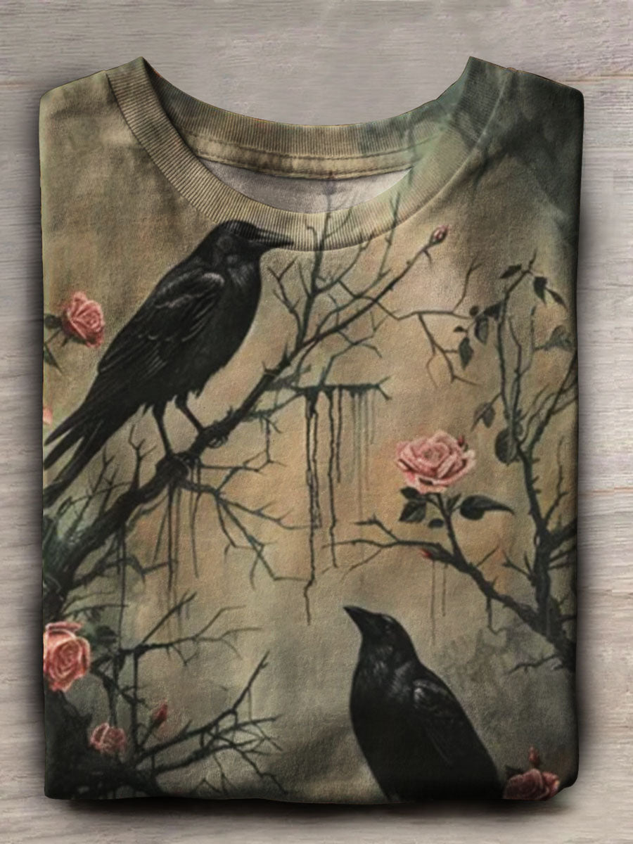 Crow Print Unisex Tee