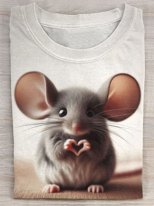 Lovely Animal Art Print Unisex Tee