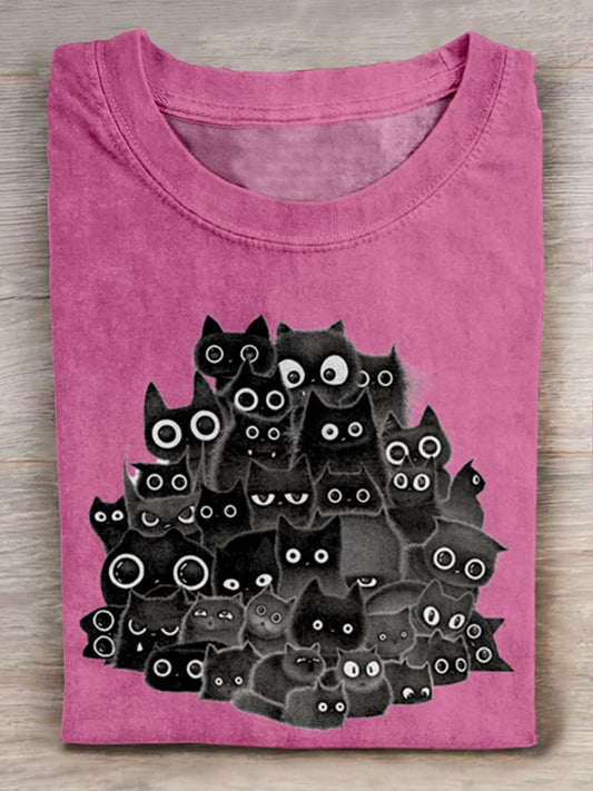 So Many Cats Cute Black Cat Kitties Unisex Tee