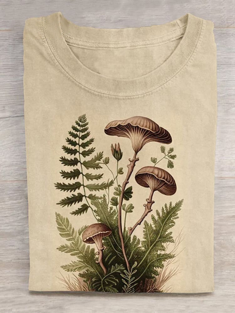 Botanical Mushrooms Witchcraft Art Unisex Tee