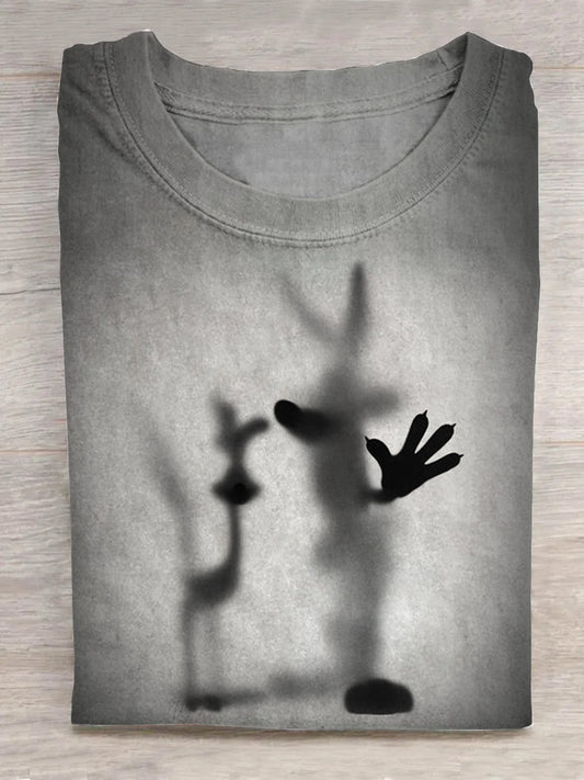 Reflection of Rabbit and Ostrich in Animal Style Unisex Tee