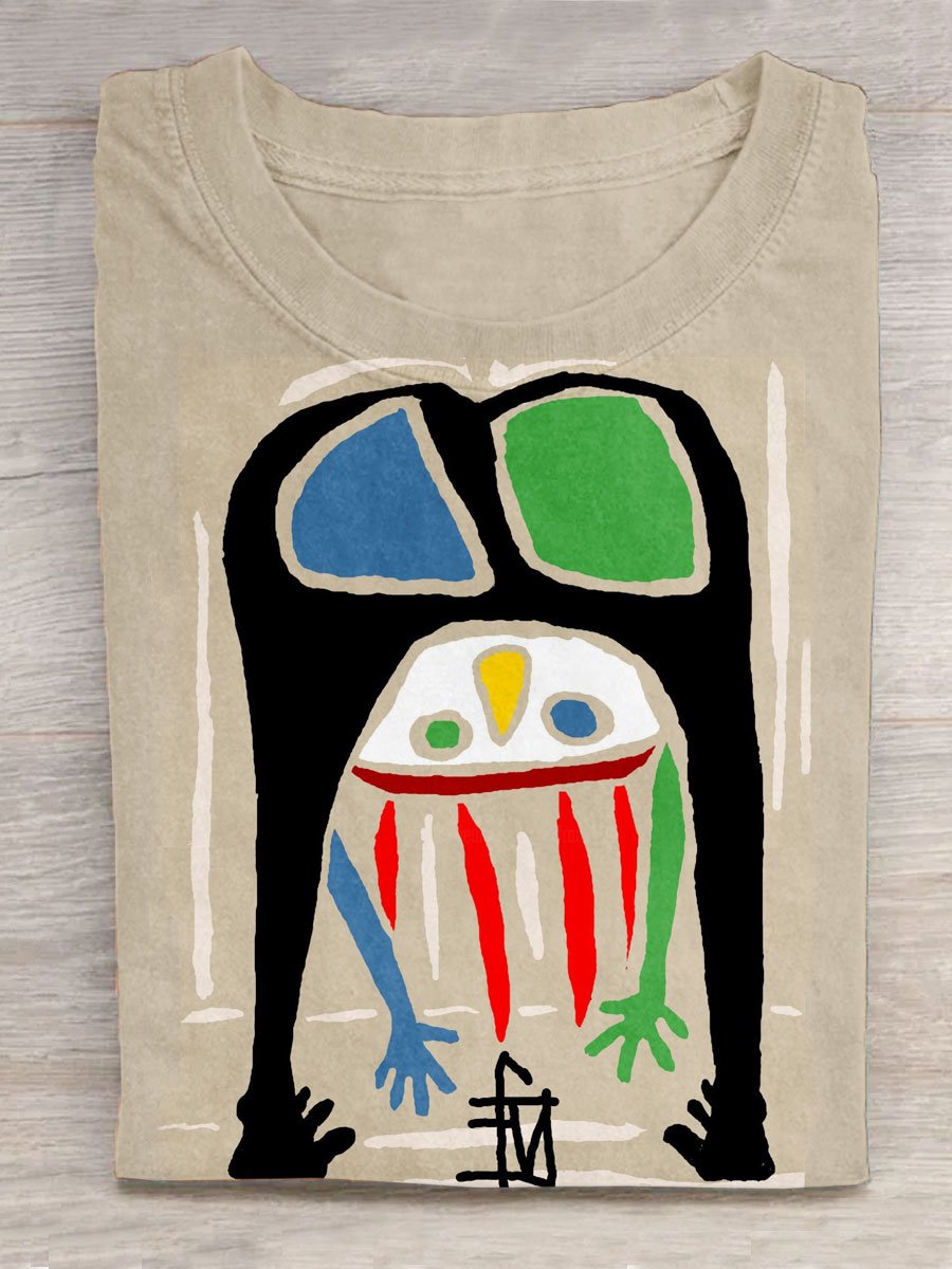 Funny Art Print Casual Unisex Tee