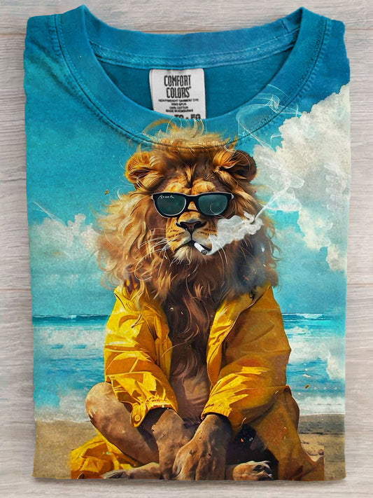 Lion Art Print Unisex Tee