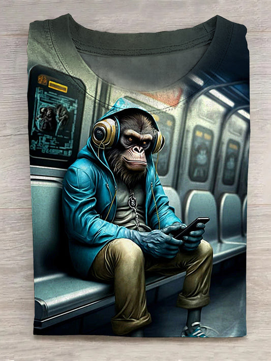 Subway Music Monkey Unisex Tee