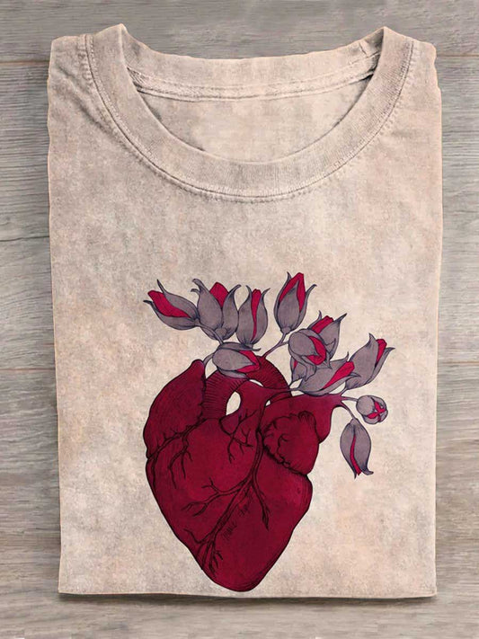 Heart Grows Flowers Unisex Tee