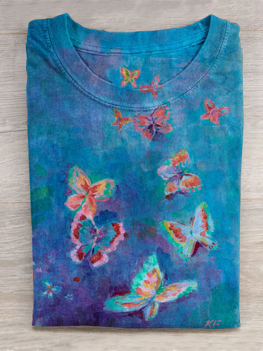 Butterfly Art Print Unisex Tee