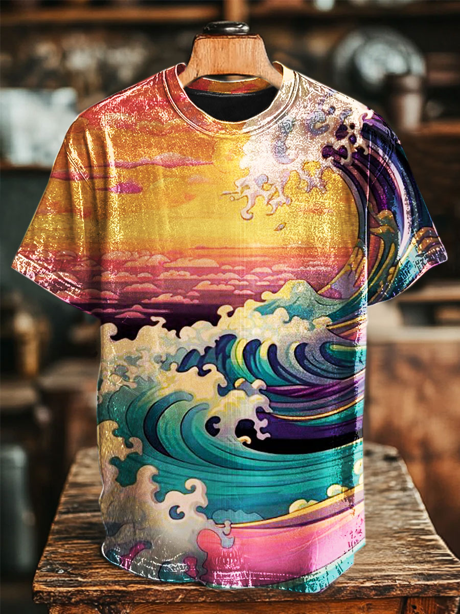 Colorful Ukiyo-e Print Unisex Tee