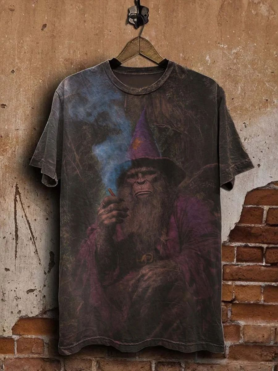 Unisex Dark Fantasy Art Print Casual Tee