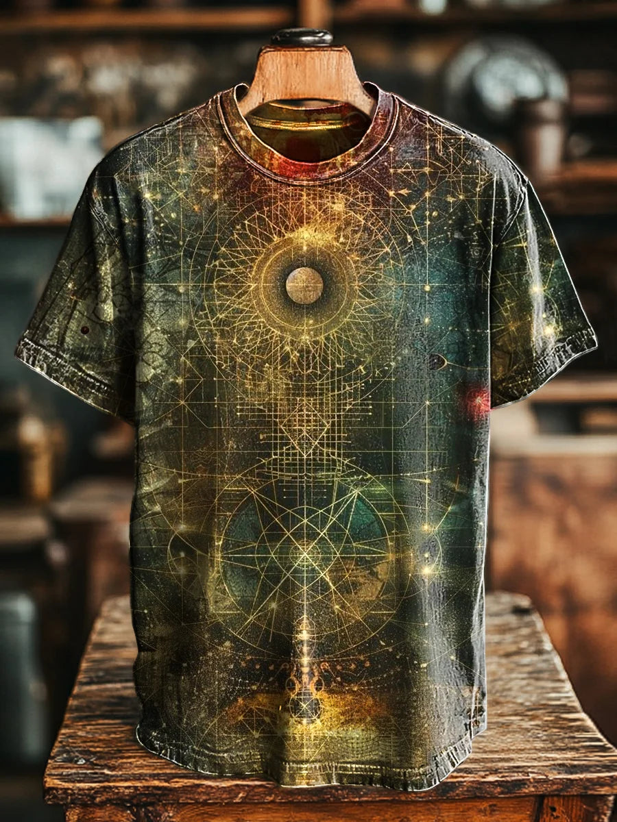Unisex Vintage Mystic Divination Print  Tee
