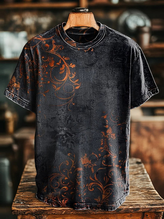 Unisex Vintage Vineman Printed Casual Loose  Tee