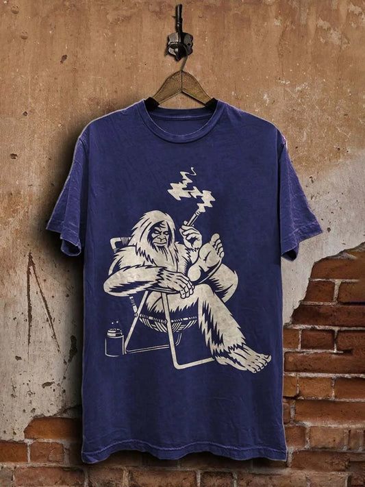 Unisex Bigfoot Printed Casual  Tee