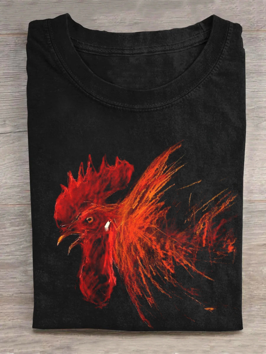 Chalk Drawing Chicken-1 Unisex Tee