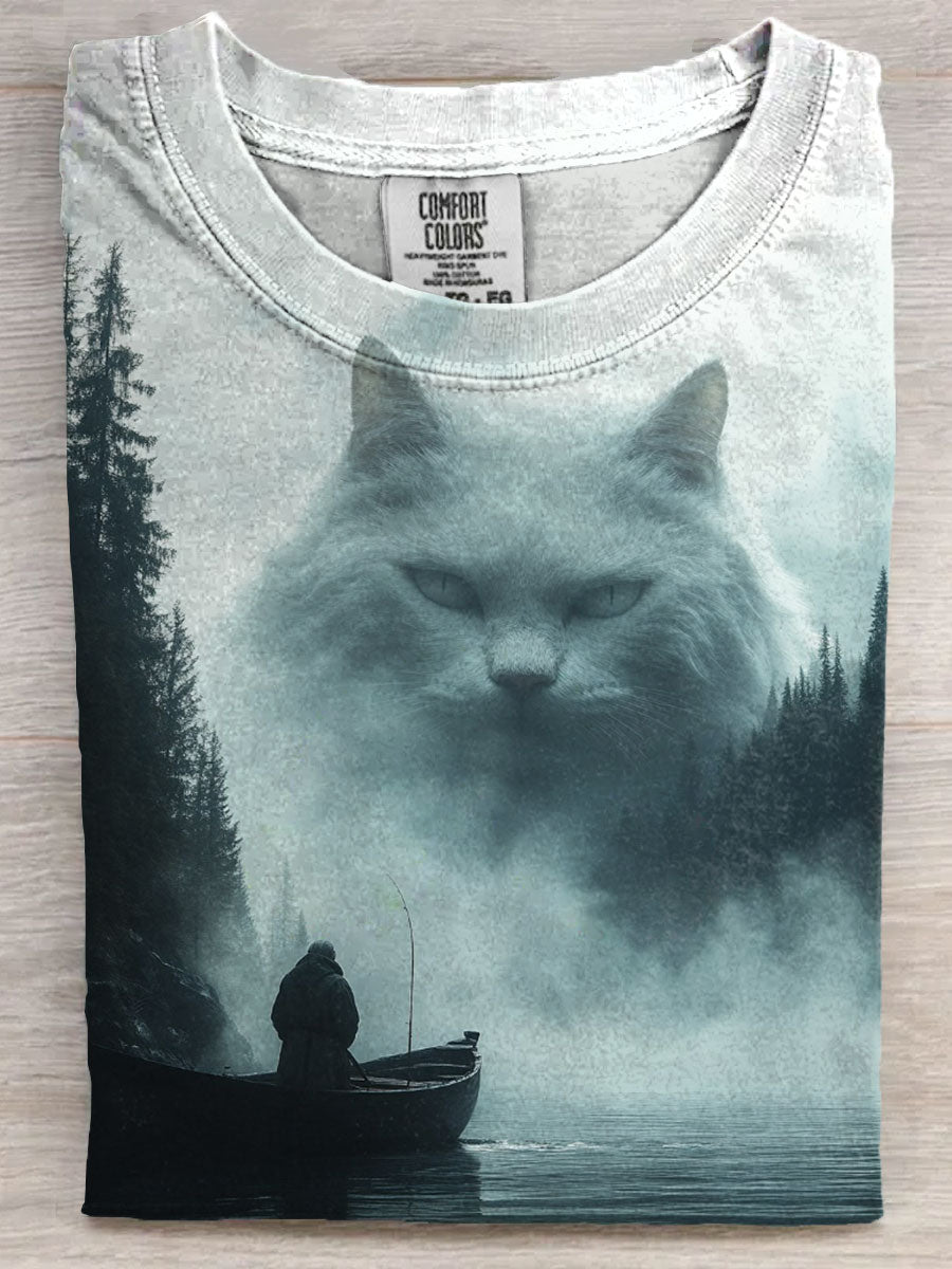 Fancy Cat Art Print Unisex Tee