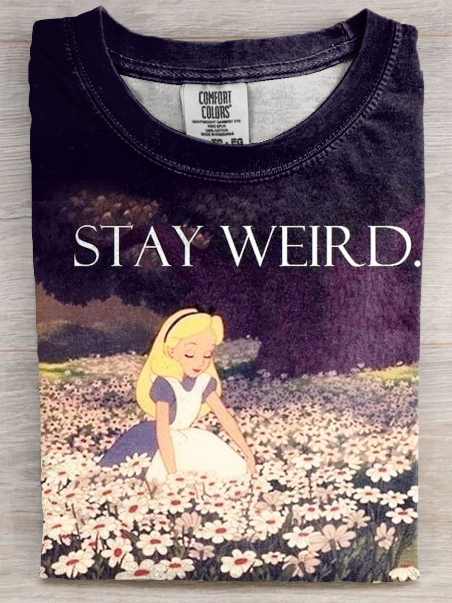 Stay Weird Art Print Unisex Tee