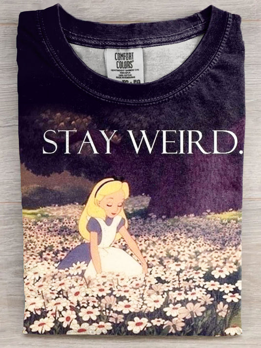 Stay Weird Art Print Unisex Tee
