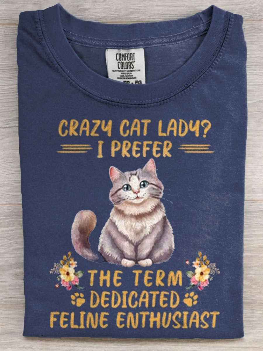Crazy Cat Lady Art Print Unisex Tee