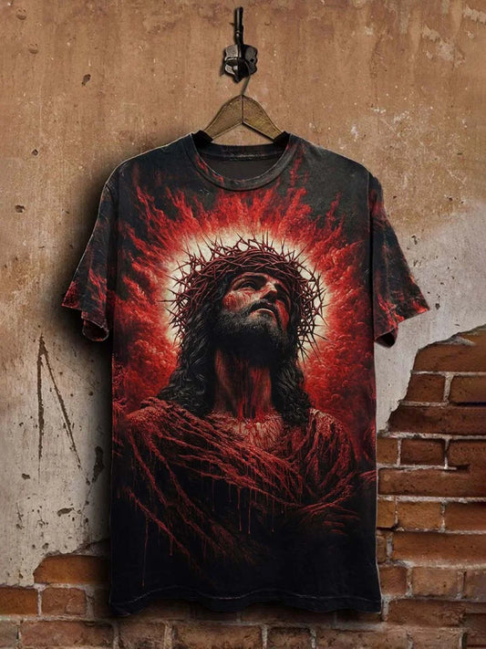 Unisex Printed Vintage Fashion Loose Tee