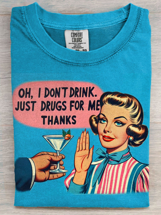 Vintage Funny Art Print Unisex Tee