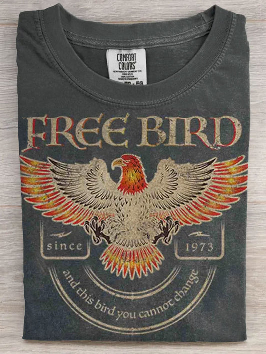 Vintage Bird Art Print Unisex Tee