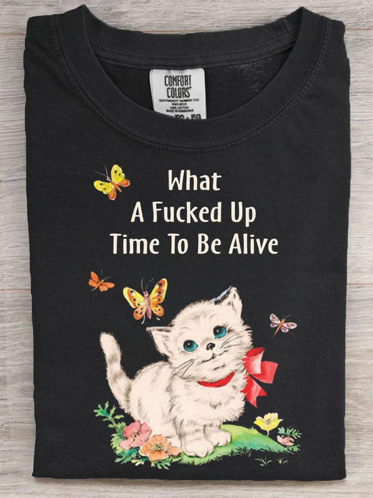 Vintage Funny Art Print  Unisex Tee