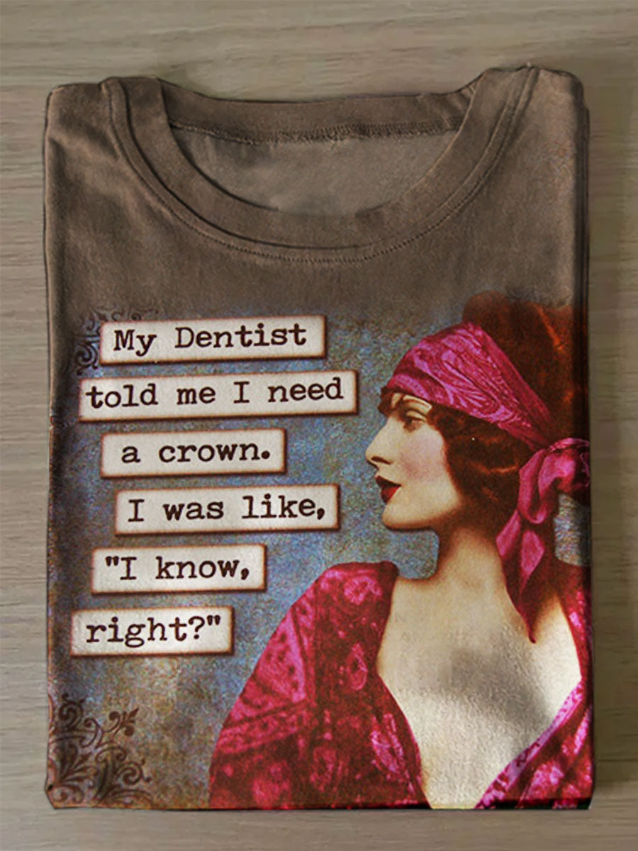 Women's Vintage Art Print Unisex Tee