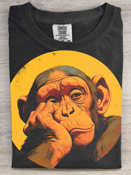 Dissapointed monkey Art Print Unisex Tee