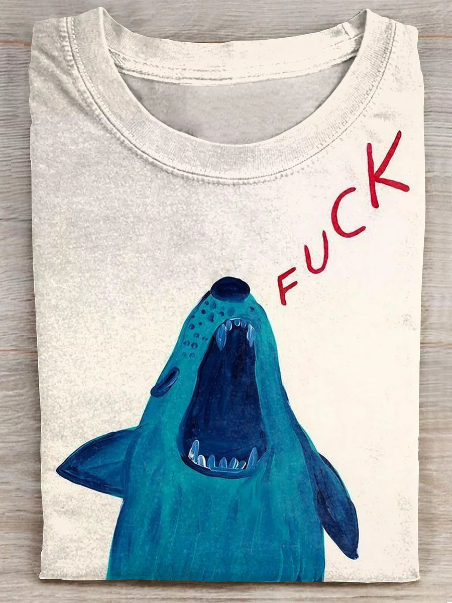Fck Funny DogArt Print Unisex Tee